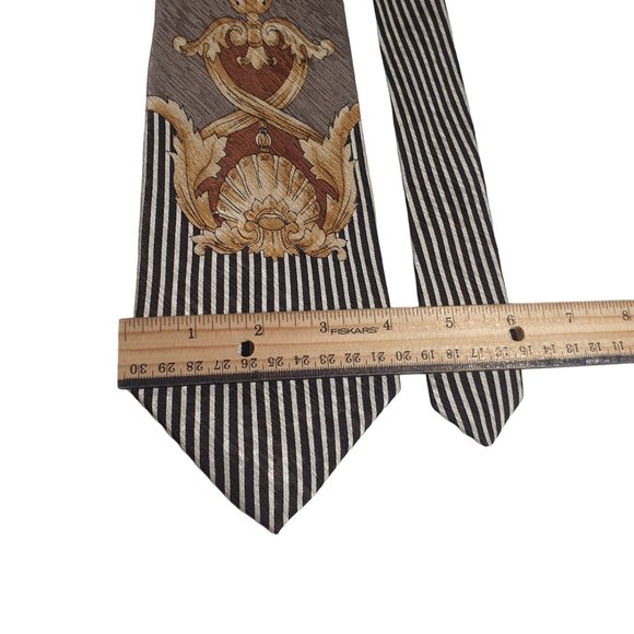 Bachrach Mens Necktie Italian Designer Accessory Vintage Office Dad Gift - Picture 4 of 6